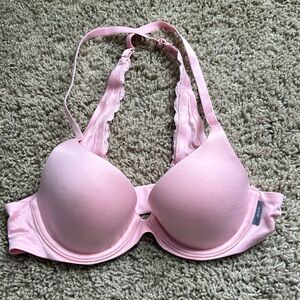 Aerie 32A pink lace lightly padded bra